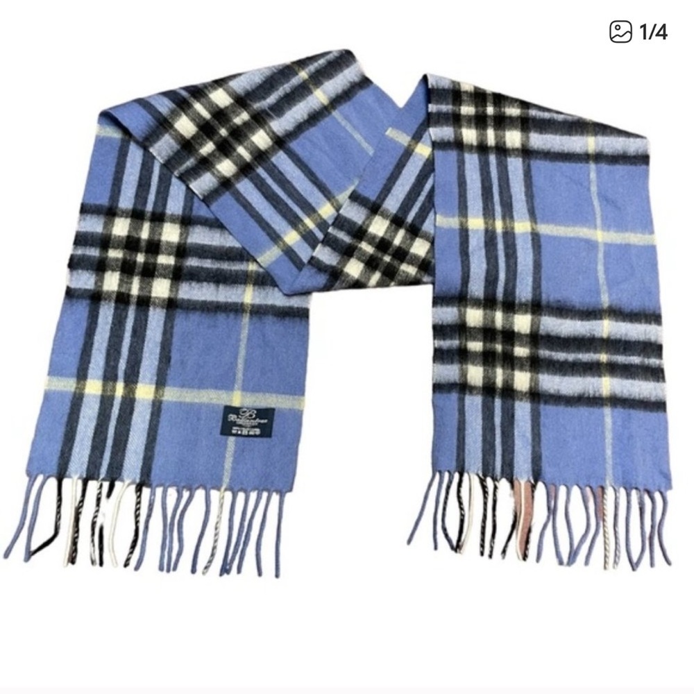 BALLANTRAE Edinburgh 100% lambswool tartan plaid scarf with fringe Soft warm​​